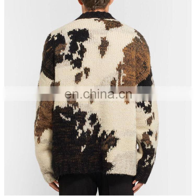 New Innovation Products Best Selling Clothing Casual Style Crew Neck Oversized Wool-Blend Sweater