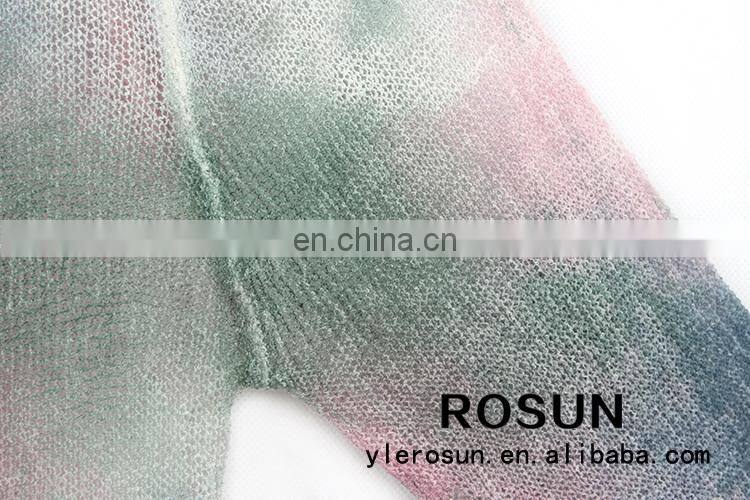 New women spring casual cardigan 100% Nylon lady crochet cardigan sweater