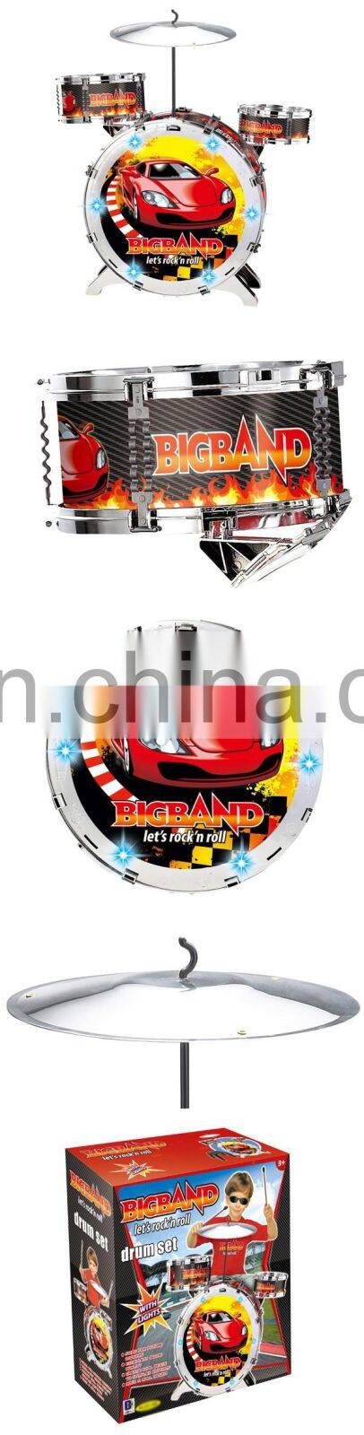 Nice design kids jazz drum set toys with stool