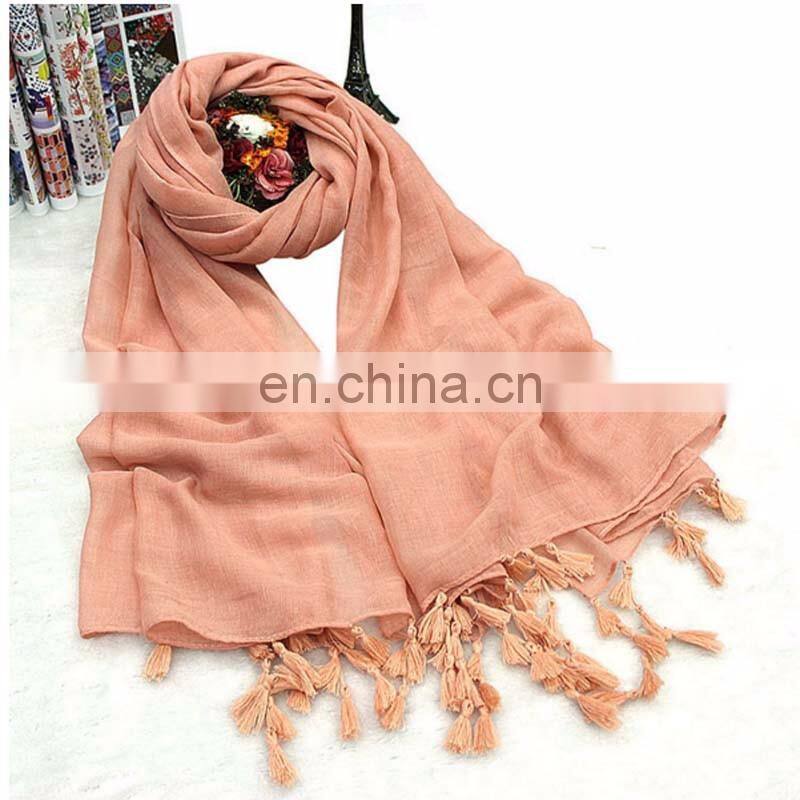 wholesale newest pleated breathable solid color hijab scarf shawl