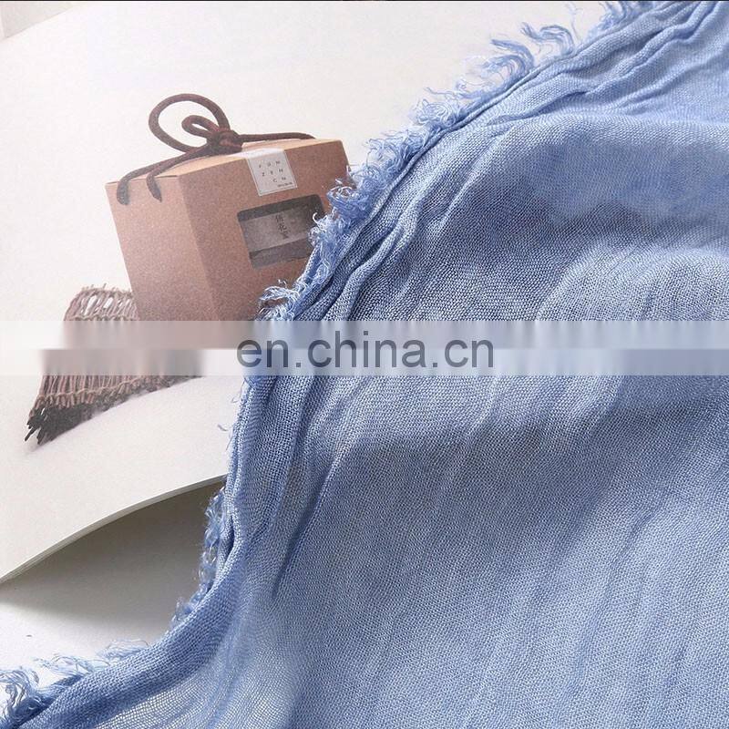 Lady solid color rayon scarves shawls