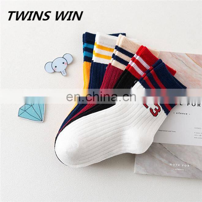 2018 china wholesale winter comfortable soft unisex children fashion cotton socks custom with logo