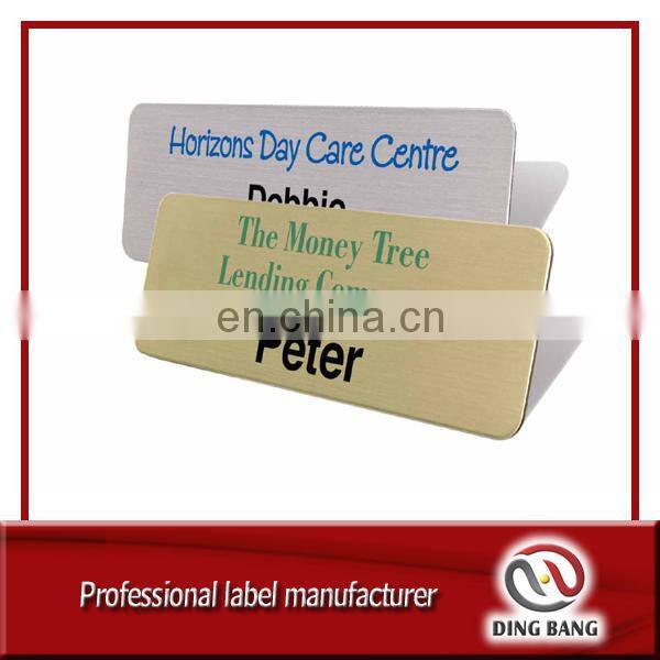 DB New design metal name tag