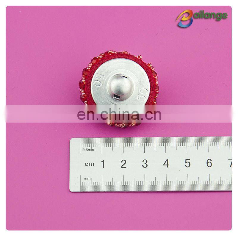 2016 handmade accessories red color sewing snap button