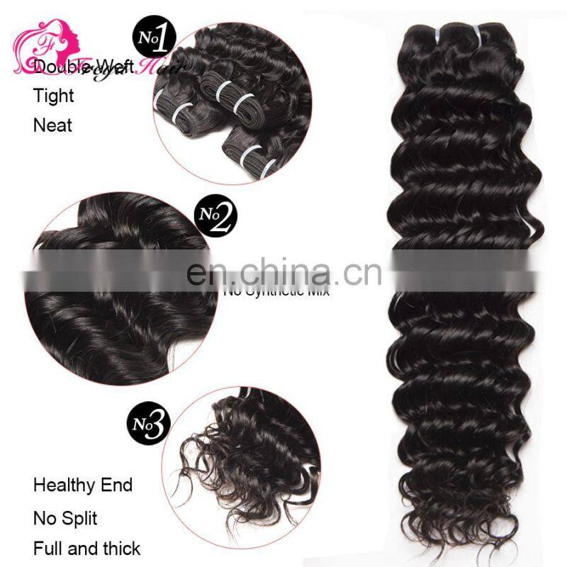 Qingdao wholesale remy hair african human hair extensions deep wave african human hair extensions