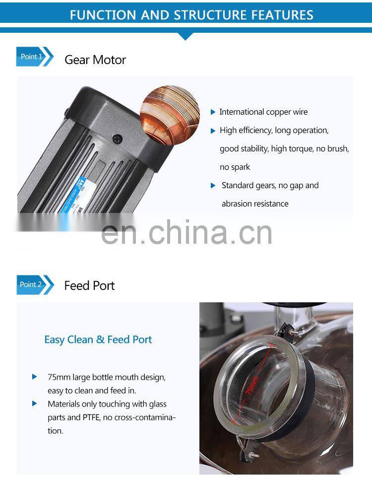 High Grade Lab Single Deck Chemical Glass Reactor