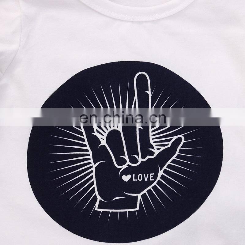 2018 Summer baby boys clothes kids boutique appliqued outfits white t shirts and Camouflage shorts