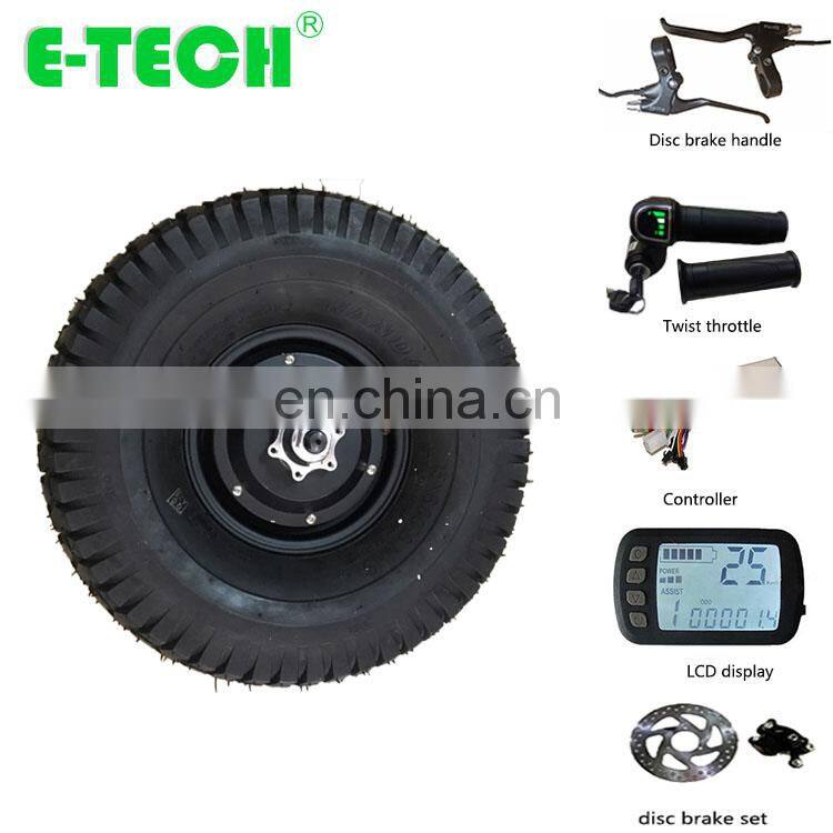 CE approved Golf Cart Full Kits 15 Inch Brushless Geared Hub Motor Wheel 250W 350W