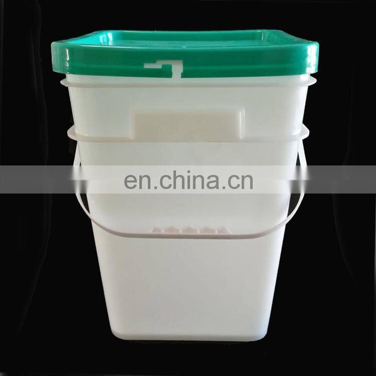 Factory wholesale packaging pail 20L square plastic bucket
