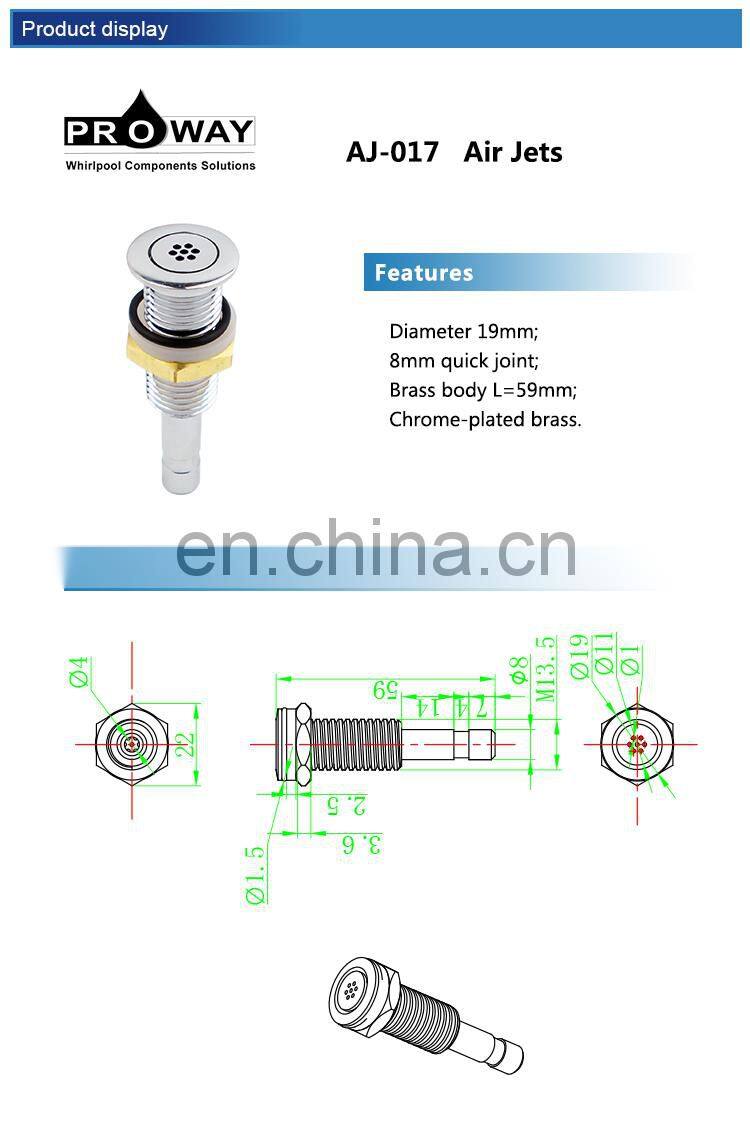Bathtub Use Spray Jet Air Massage Pool Nozzle