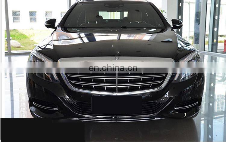 S65 front grill fit for MB S CLASS w222 S320 S400 S500 S600 S63 2013 year UP to S65 style racing grille