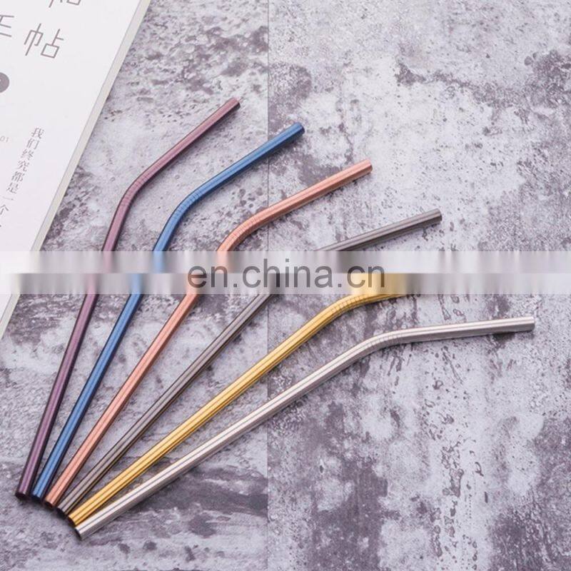 Metal Stainless Steel Drinking Straw Reusable 304 Stainless Steel Straw