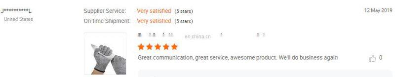 HY 13G Amazon Guantes Anticorte Safety Gloves Cuisine Color Gloves Cat 2 Working Mitten Level 5 Cut Protection Washable Glove