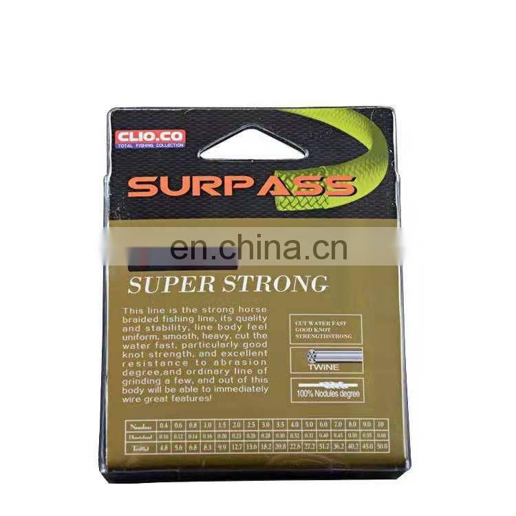Surpass multicolor floating fishing line pe braided