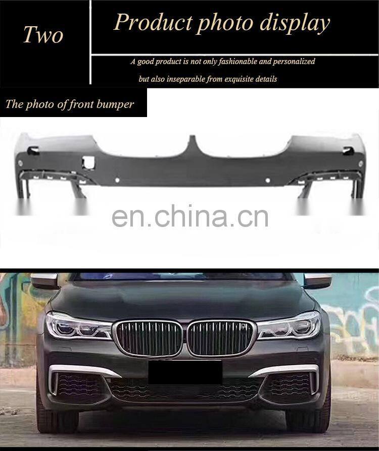 Runde Modified 760M Style PP Material Body Kit For 2016-In BMW 7 Series G11 G12 Front Bumper Rear Bumper Side Skirt Exhaust