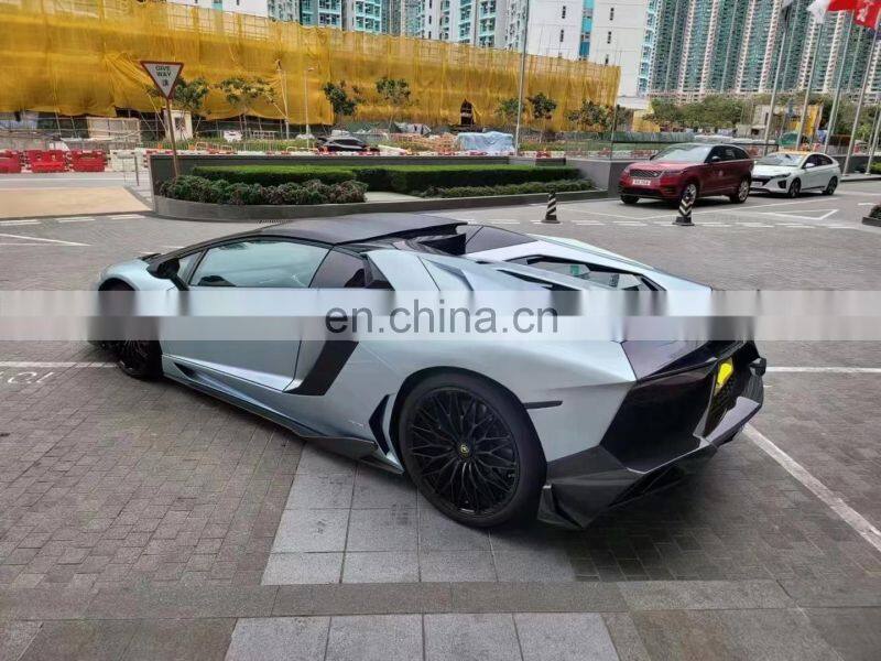 Runde Half Carbon For Lamborghini Aventador LP700 LP720 Mansory Style Body Kit Front Bumper Rear Bumper Side Skirts Wind Knife