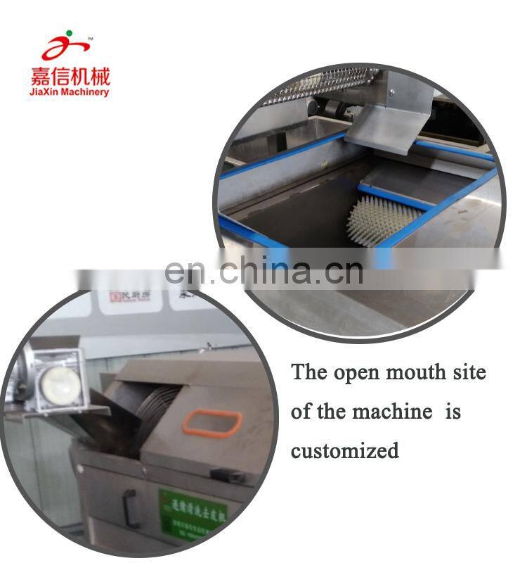 Potato brush peeling machinery
