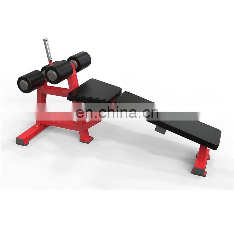 Decline Abdominal Bench Red Black HA55 Commercial Gym Fitness Equipment Gym Weight Adjustable Decline Bench