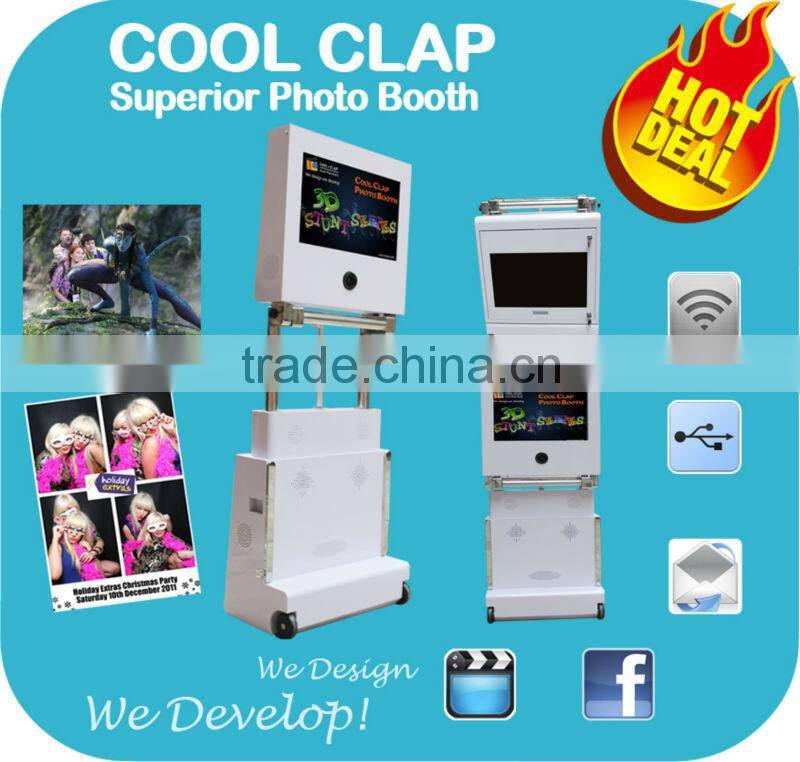 Advertising Cabinet Photo Machine With Dye Sublimation Photo Printer