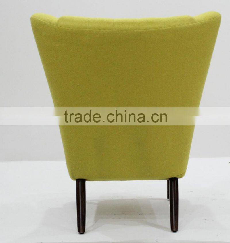 Top quality fiberglass teddy bear chair with ottoman designed by Hans J. Wegner