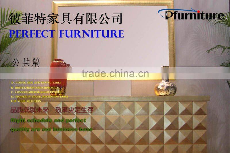 classic leather sofa with stool PFS3408