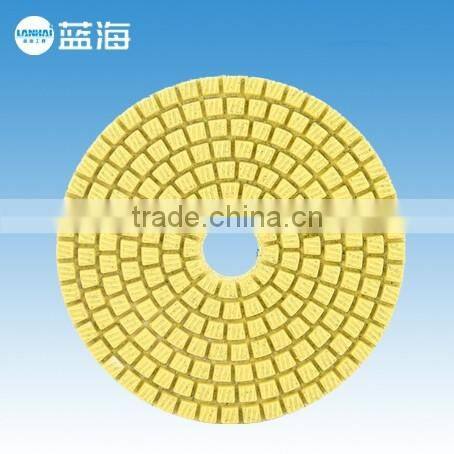 4''-100mm Wet 4 Step Diamond Angle Grinder Sanding Pad for Granite Marble Stone/Polishing Pads