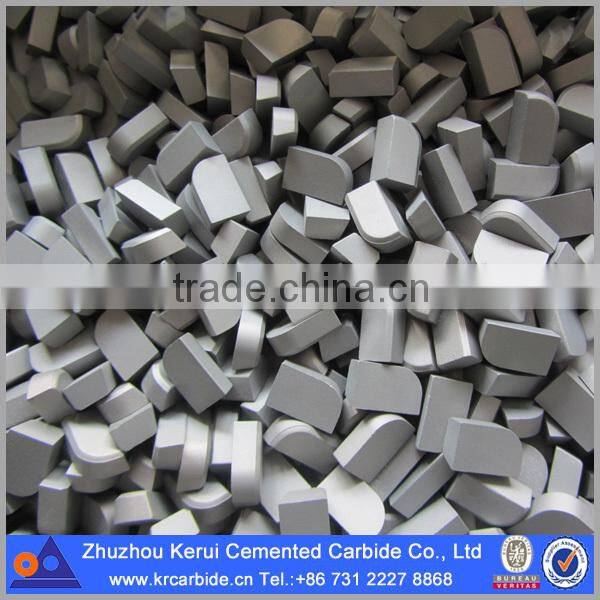P30 type A brazed tips solid carbide cutting tips for lathe turning tools