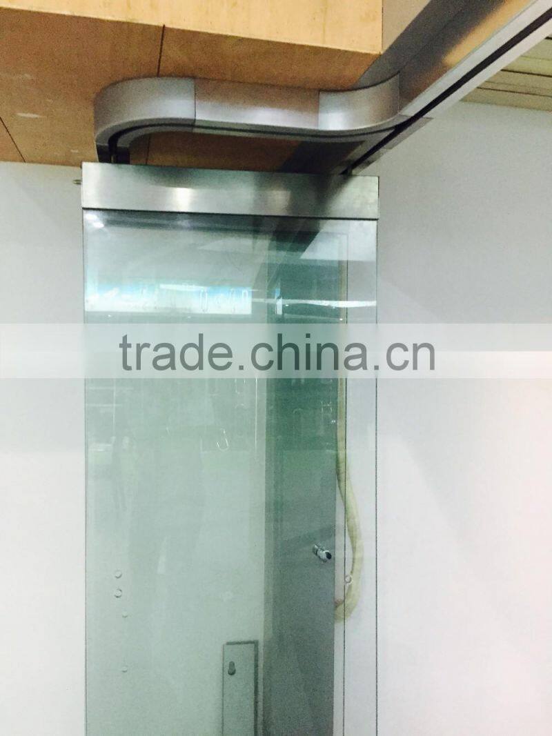 FD-9000H customized glass sliding frameless office folding glass shower doors