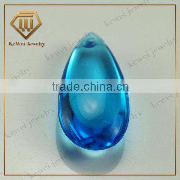 Bulk Buy From China AAAAA Grade Pear Shape Blue 6*14mm Punched Beads