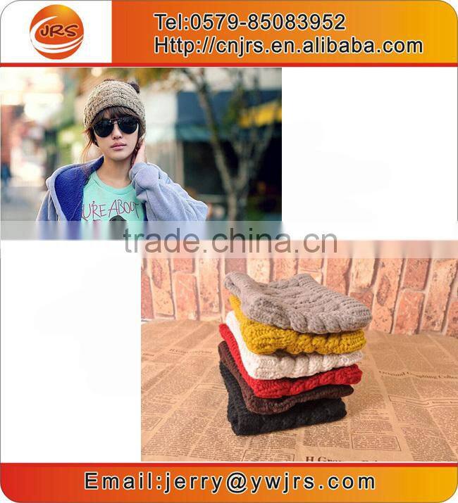 2015 Fashion Knit Twist Acrylic Bow Winter Ski Headband