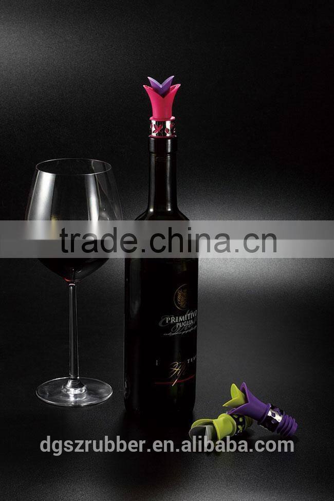 HOT wholesale durable silicone wine bottle stopper