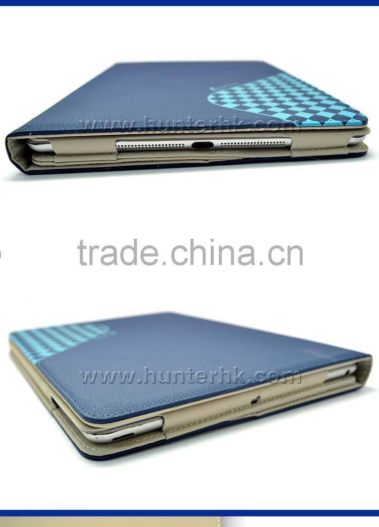 Blue Color PU Leather Tablet Case For iPad Air