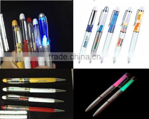 plastic promotional gift multi clolor light up pen led light pen