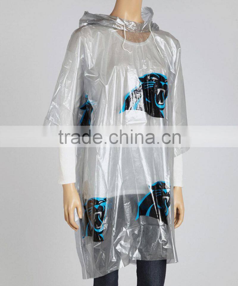 China Supplier Custom Printed Waterproof Ponchos With Logo