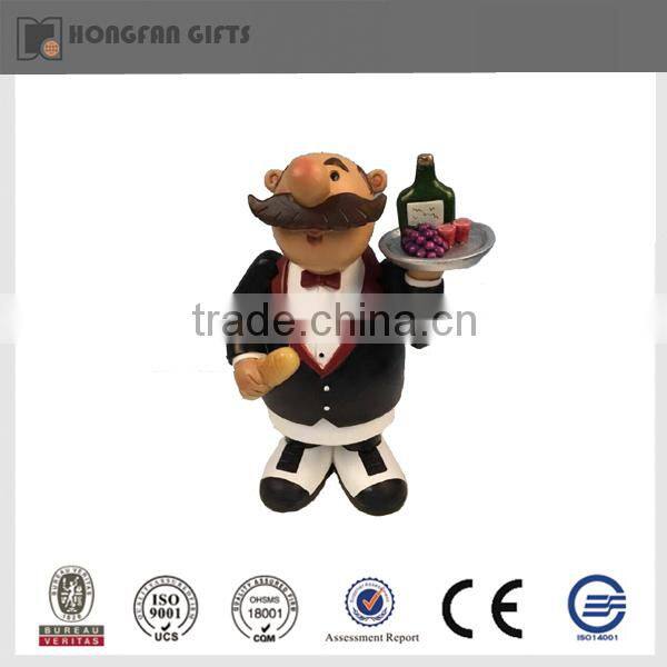 Fashion polyresin kitchen sushi chef figurines