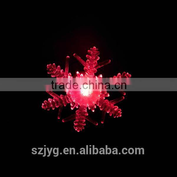 Glittering Snowflake With Sucker Base,Color Changing Splended Light changing