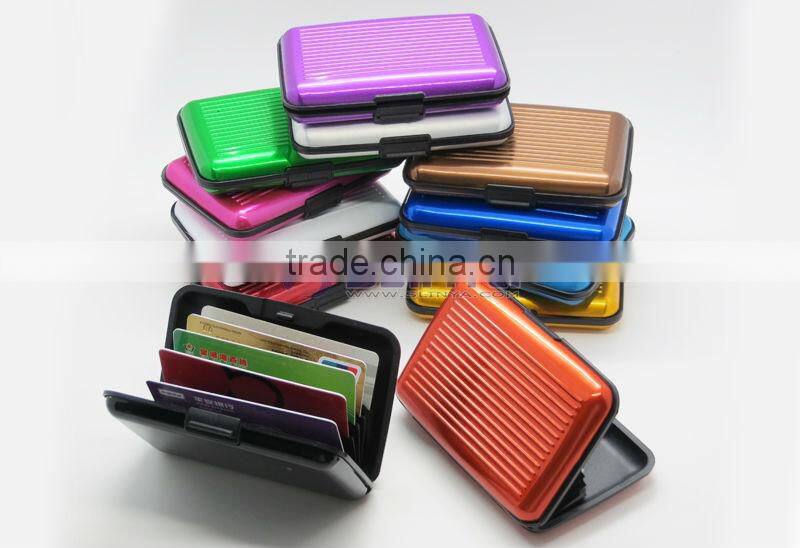 9 Colors Plated 11 X 8CM Waterproof Aluminium Credit Card Wallet