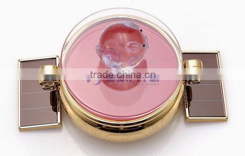 90mm DIA Round Luxury Jewelry Necklace Exhibition Solar Show Stand Platform