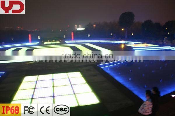 Weatherproof square ground led ceiling light