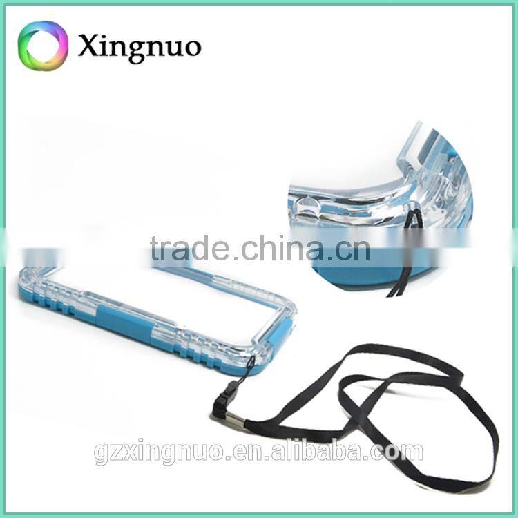 Fashion design clean pc silicone waterproof phone case for iphone 6