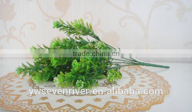 7 fork m bluegrass artificial flowers Green plants DIY floral auxiliary material Silk flowers flowers, plastic flowers wholesale