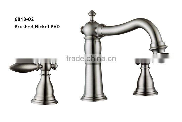 Double Lever Wide Spread Lavatory Faucet