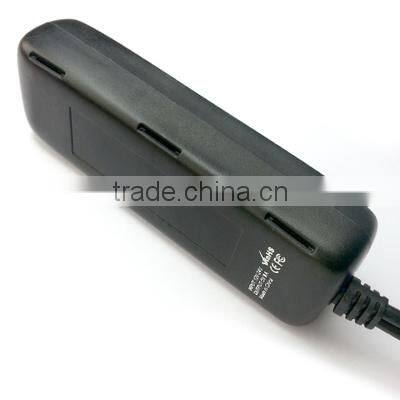 Amaxtek Handheld Design 5 Port USB Car Charger with Cable & Individual Switch & LED Light