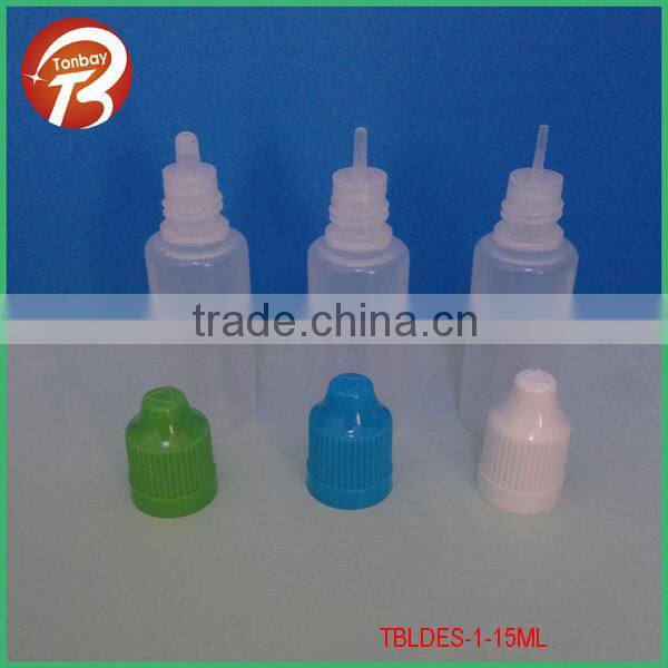 3ml LDPE long nozzle dropper bottle with childproof safety cap TBLDES-1-3ML