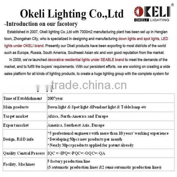 Bright CREE LED Recessed Ceiling lamp / corner lamp aluminum body