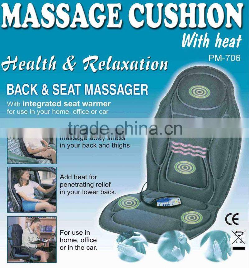 Wholesale china products 5 motor massage cushion with seat warm