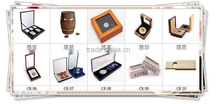 2015 fashion high quality wooden coin box