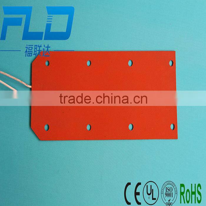 Cusotmize CE ROHS UL Flexible Silicone Flat Heating Element
