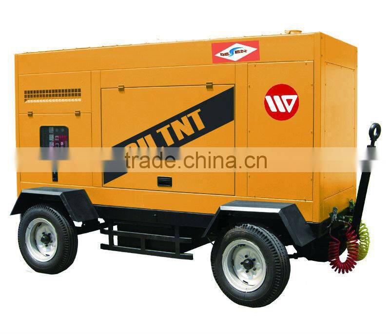 125KVA 100KW Trailer power station