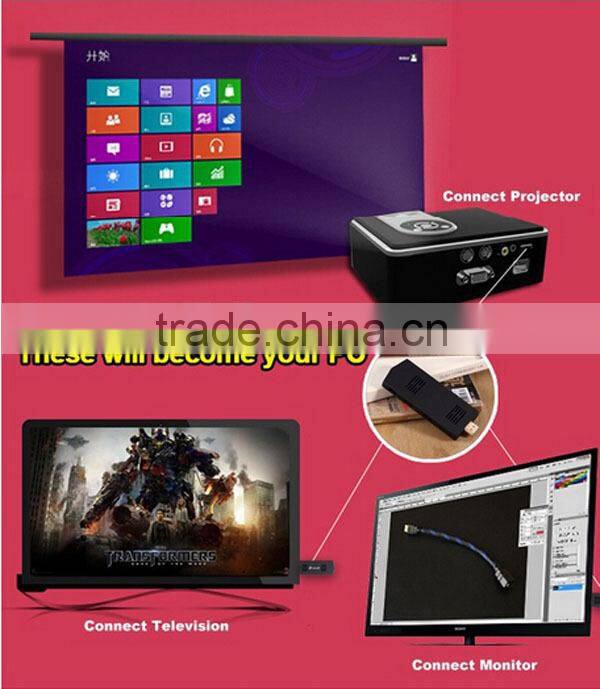 Meegopad T02 Smart Mini PC Windows 8 TV Box 2GB Ram/32G Rom Intel Atom Z3735F 2 Etherner Mini PC Server HD Graphic GPU 1.33GHZ